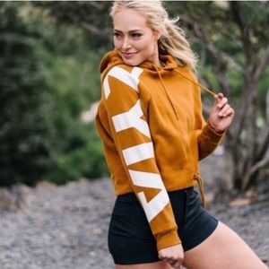 Camel ZYIA Sleeve Hoodie